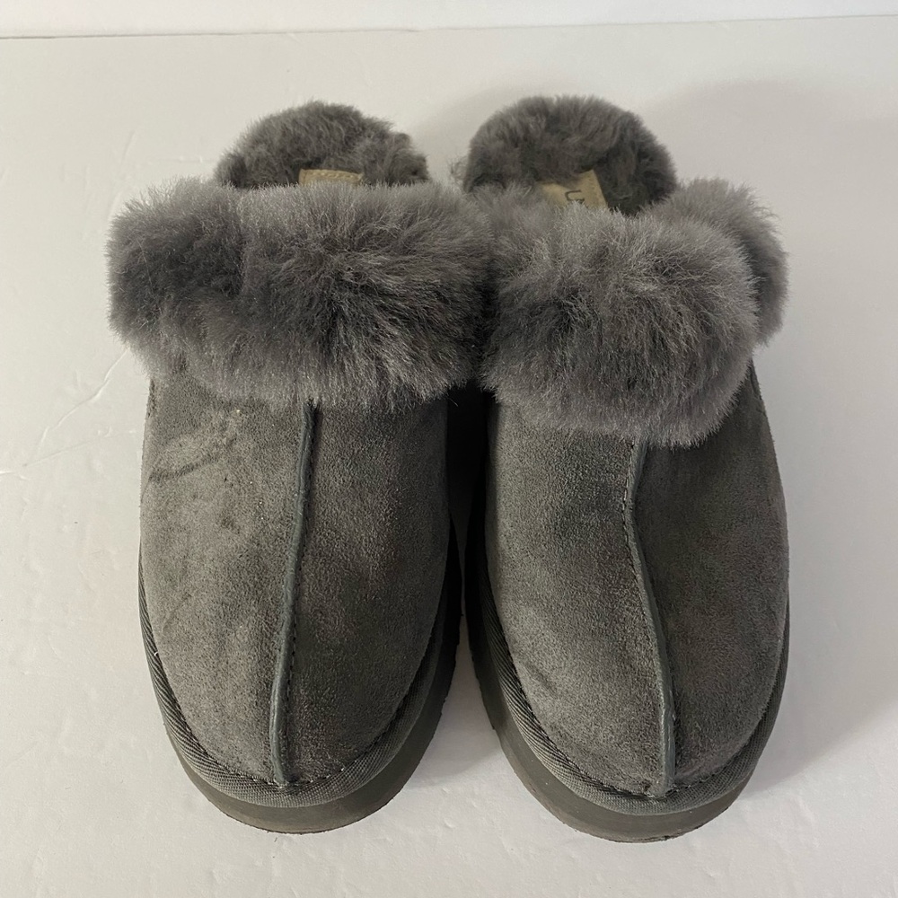 Ugg Disquette Platform Slides Grey(Charcoal) Size… - image 5